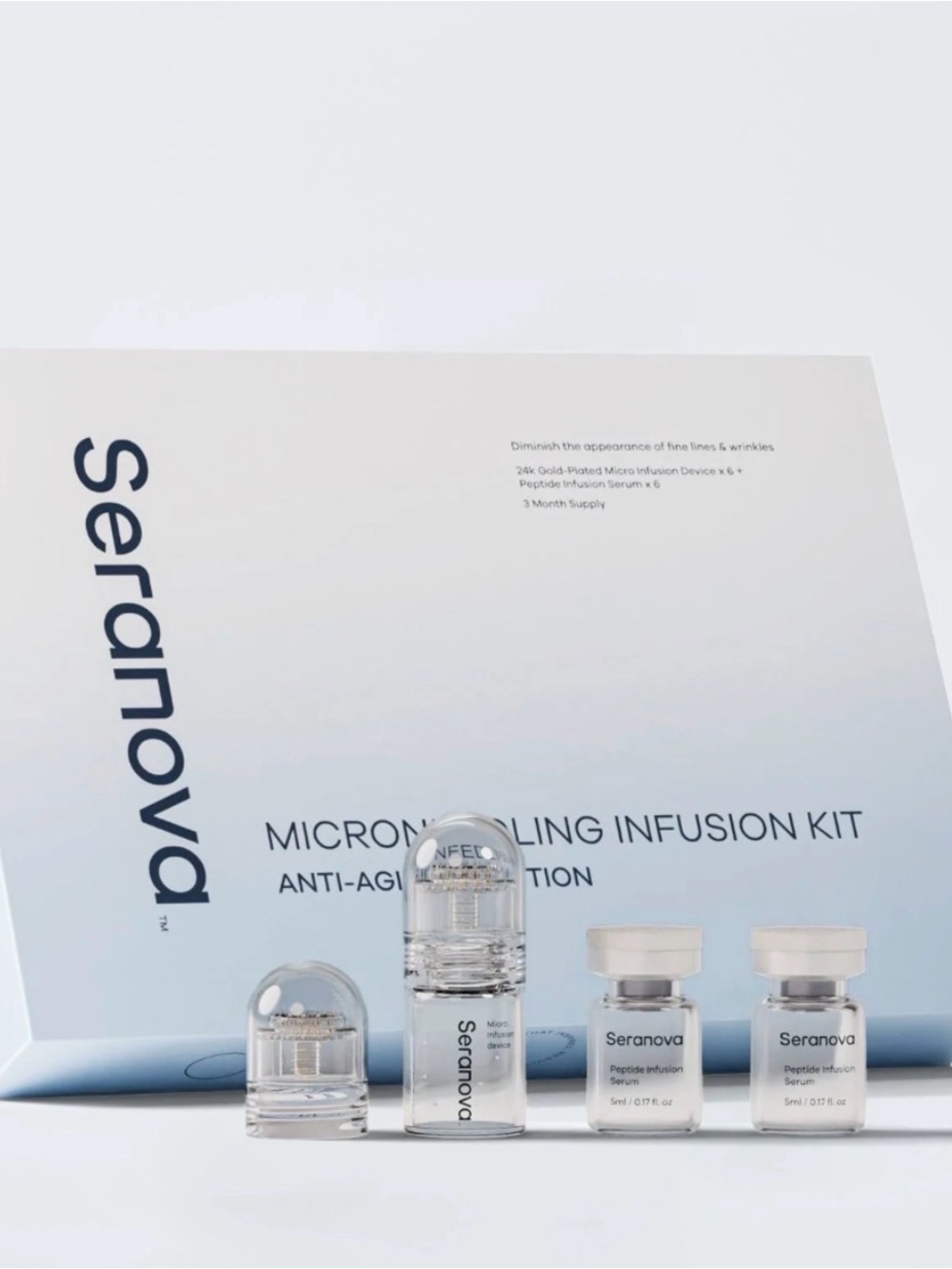 Seranova Microneedling Infusion Kit - 3 Month Supply, BNIB